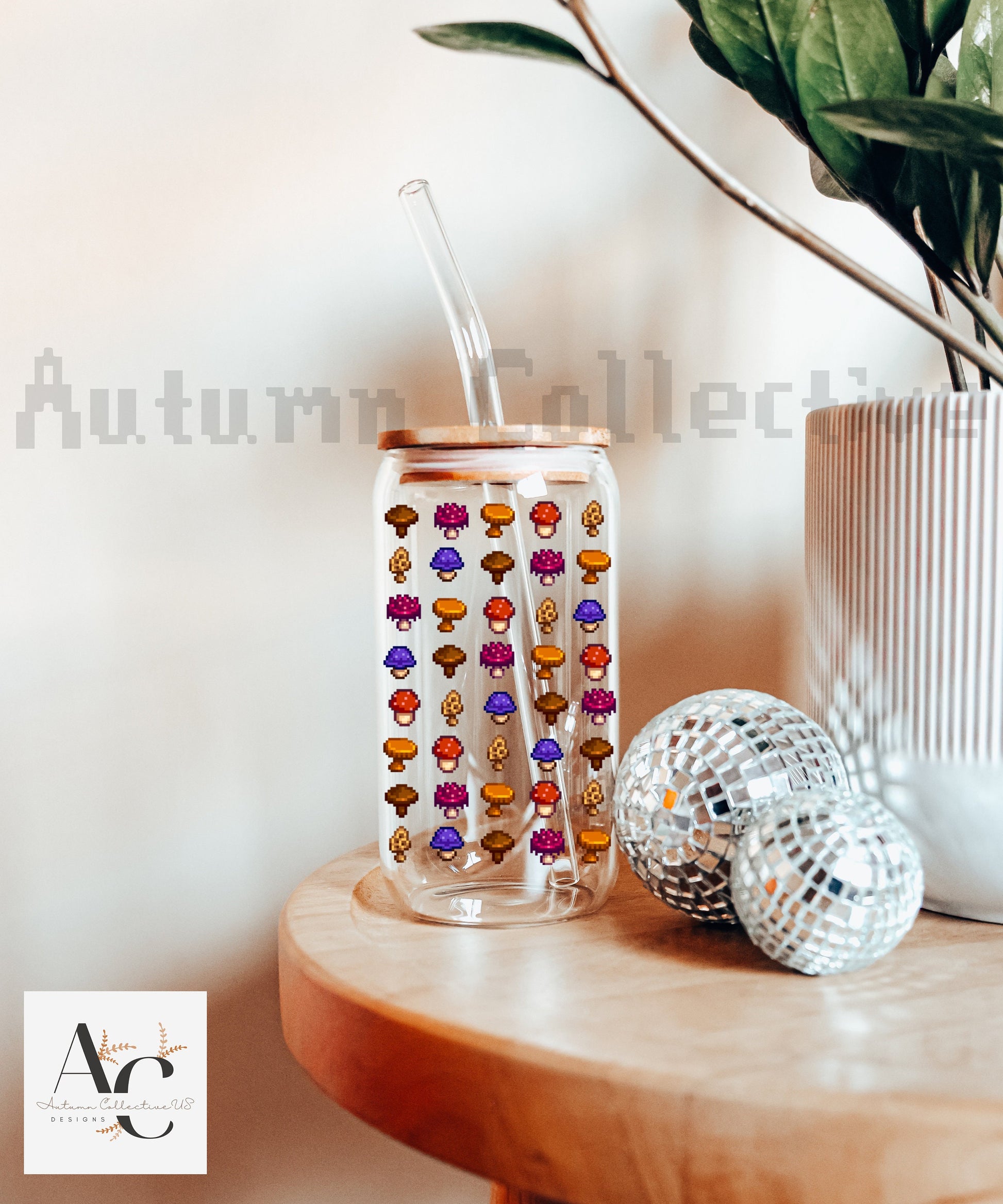 Mushroom Sipper Glass Stardew Valley