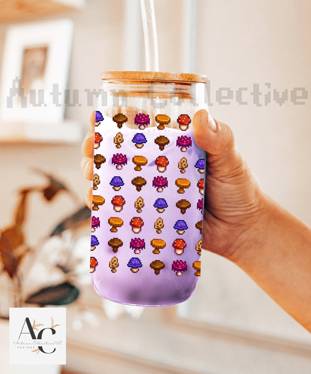 Mushroom Sipper Glass Stardew Valley