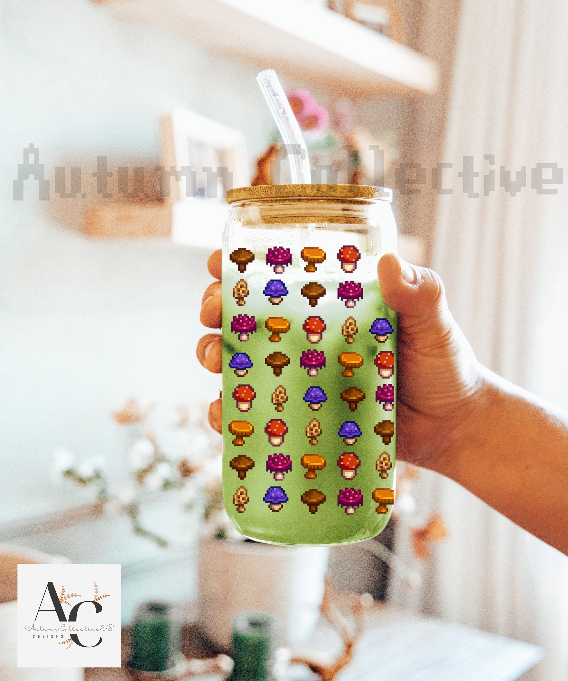 Mushroom Sipper Glass Stardew Valley