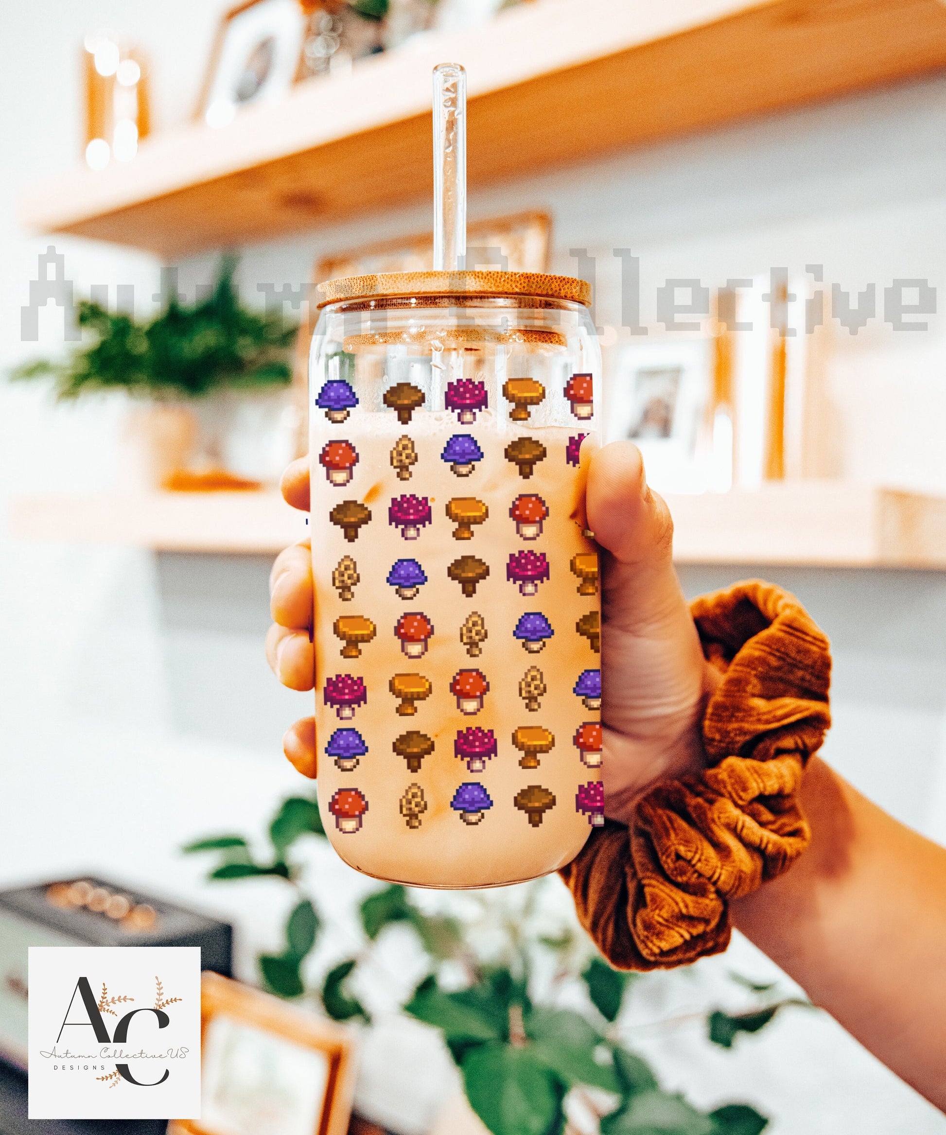 Mushroom Sipper Glass Stardew Valley