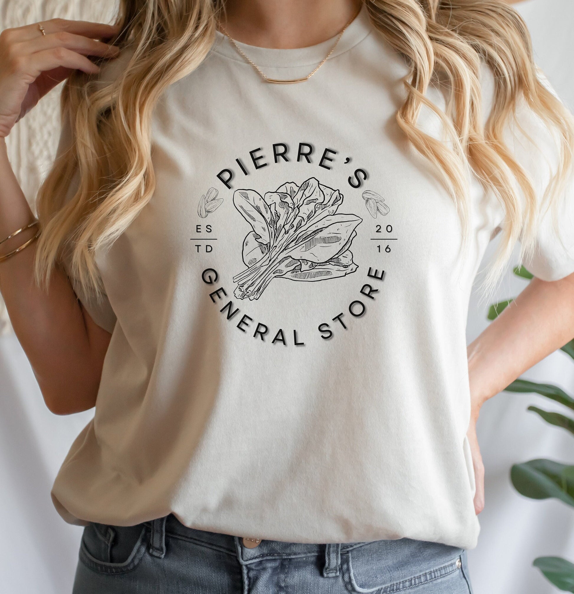 Pierres General Store Tee Shirt, available in a variety of hand picked colors