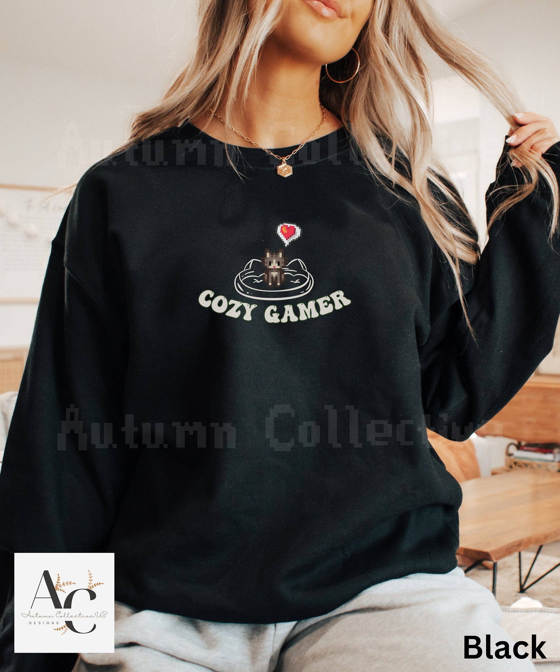 Cozy Gamer Stardew Valley Sweatshirt, Gift for Him and Her, Crossing, Animal, Moon, Harvest, Gamer Girl, Farming Simulator, Indie Farming