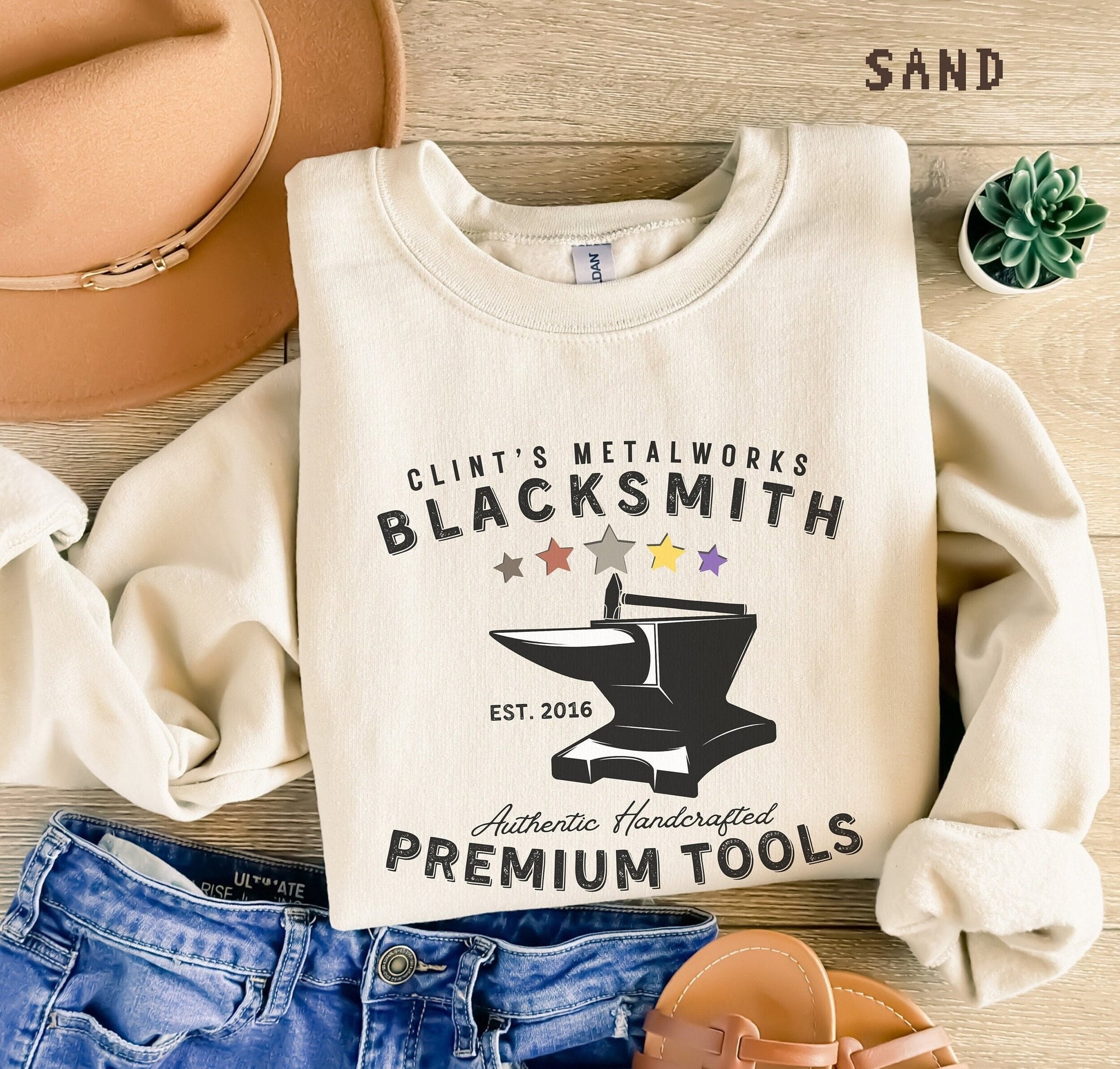 Clint Blacksmith Employee Stardew Valley Sweatshirt, Gift for Him and Her, Video Game, Pixel Art, Crossing, 8Bit Game, Valley, Animal, Cozy