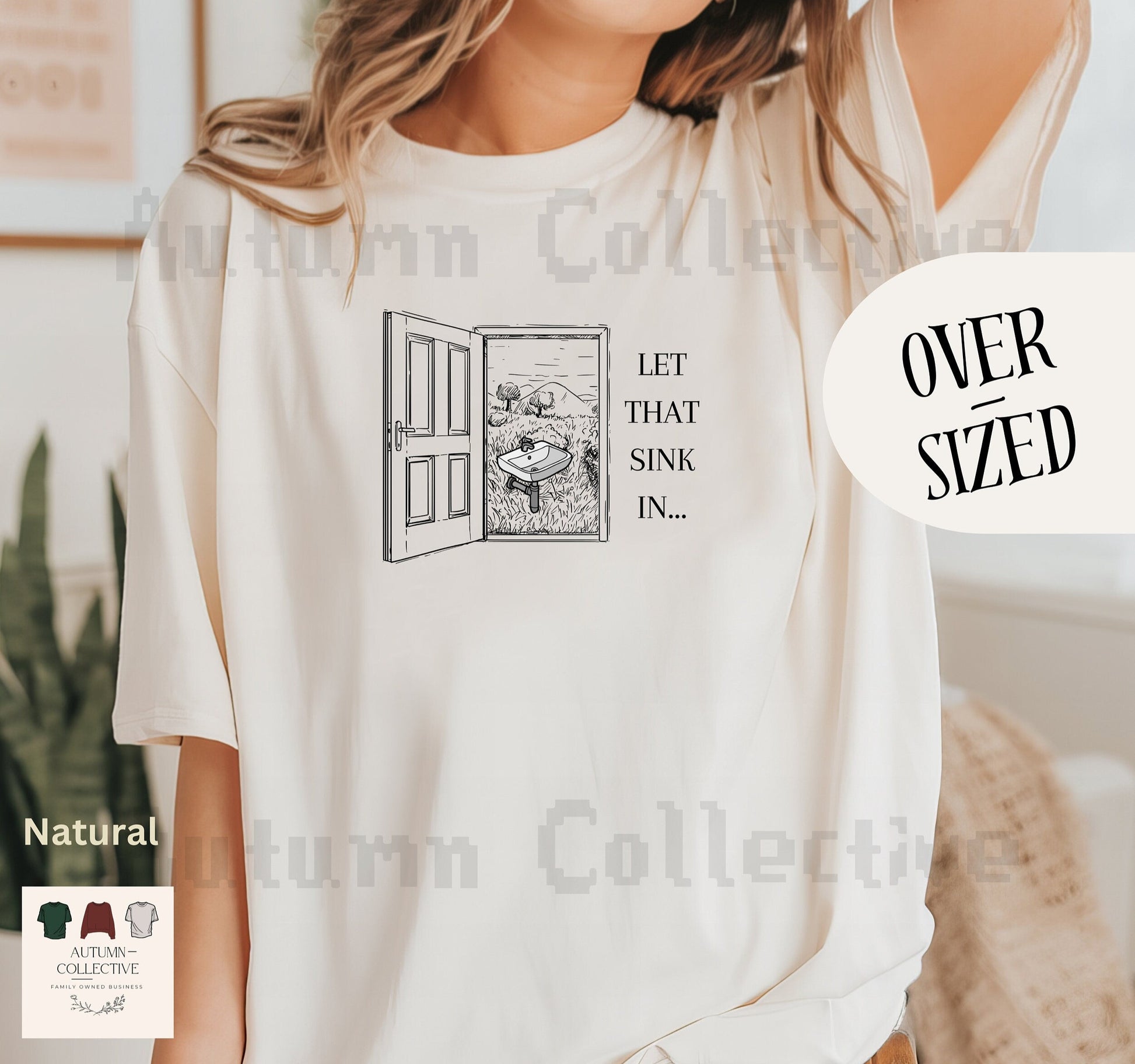 Let That Sink In Tee - Pop Culture Meme Shirt, Gift for Him or Her, Silly Gift, Unisex Graphic Tee, White Elephant, Funny Gifts, Xmas Tshirt