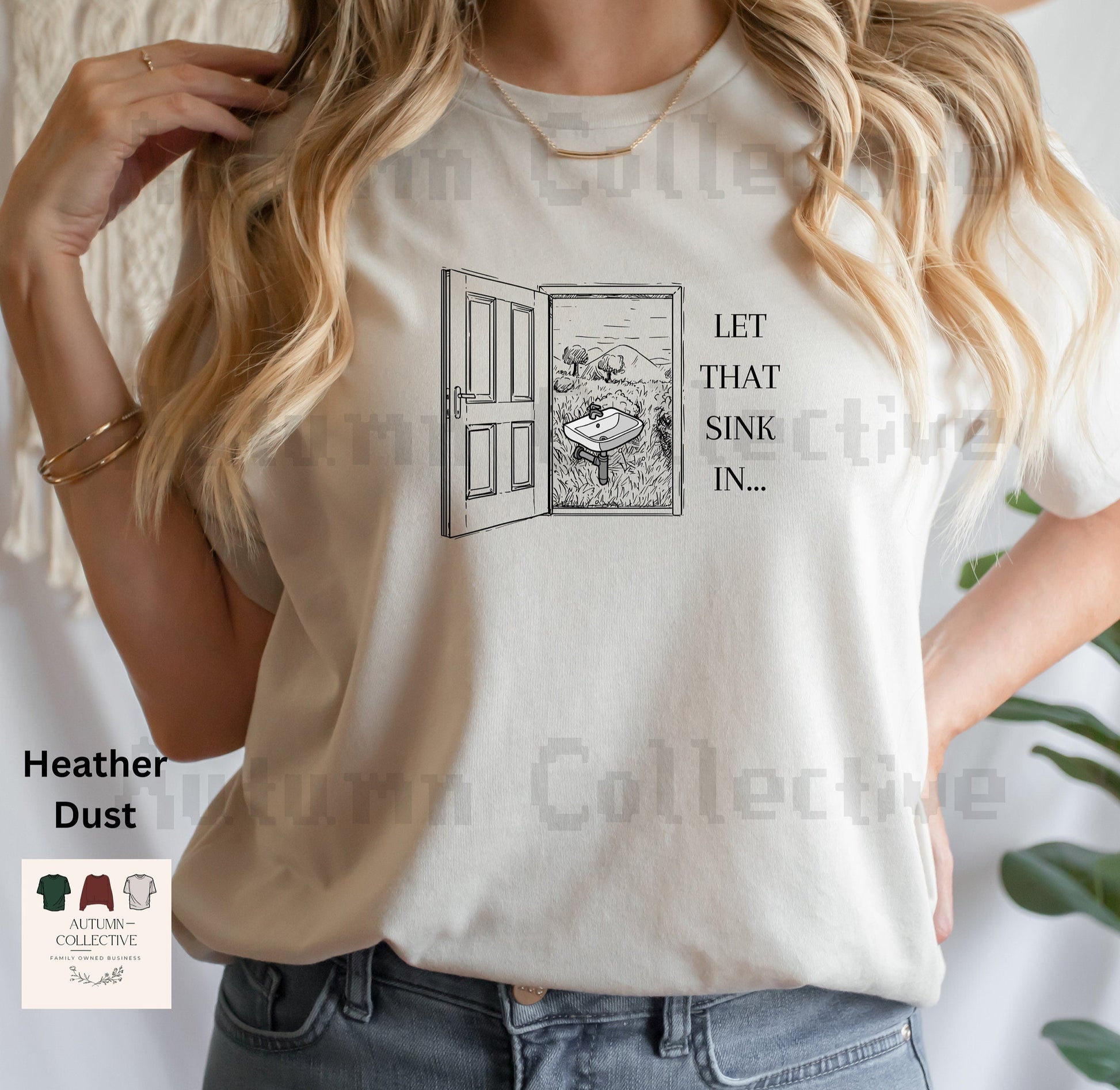Let That Sink In Tee - Pop Culture Meme Shirt, Gift for Him or Her, Silly Gift, Unisex Graphic Tee, White Elephant, Funny Gifts, Xmas Tshirt