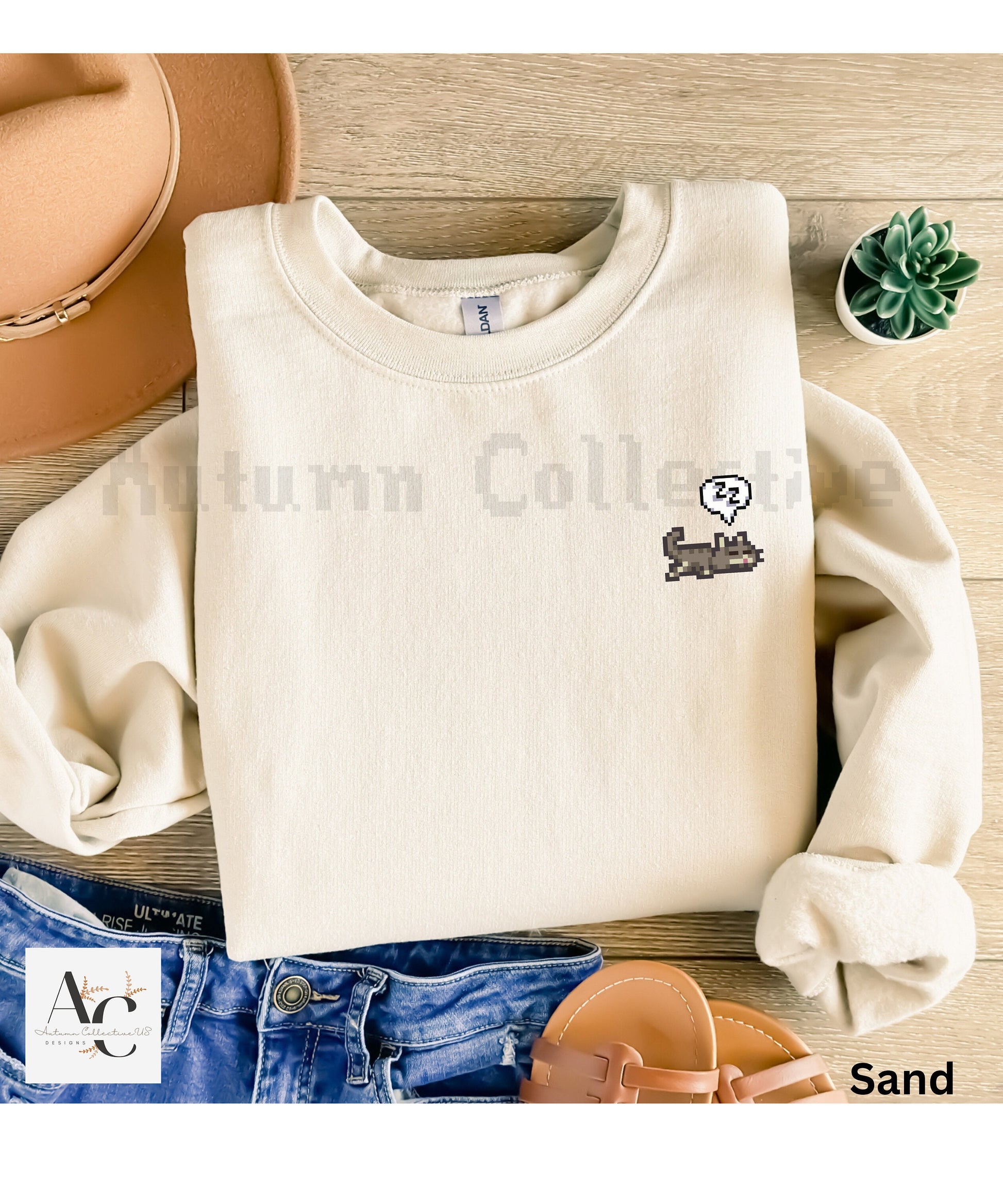 Sleeping cat stardew valley unisex sweatshirt