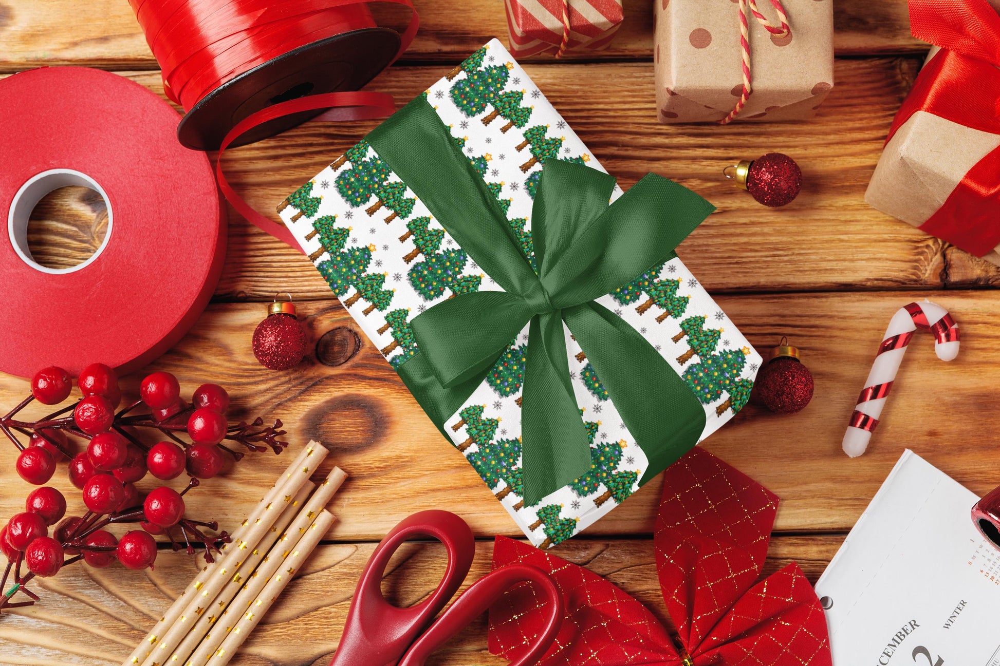 Stardew Valley Christmas Cheer Wrapping Paper