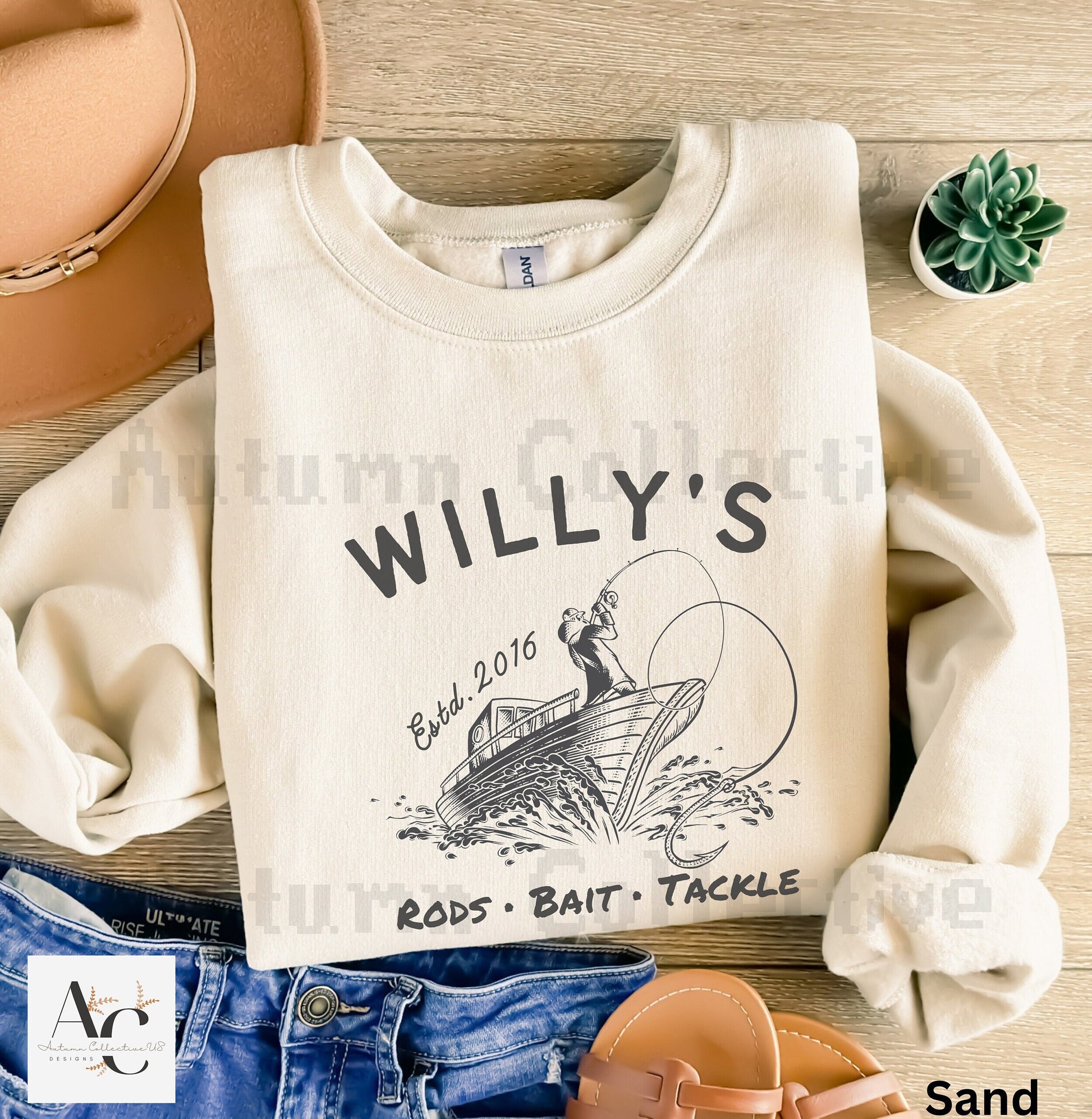 Willy&#39;s High Quality Rods, Bait, Tackle, Unisex Crewneck Stardew Valley Sweatshirt