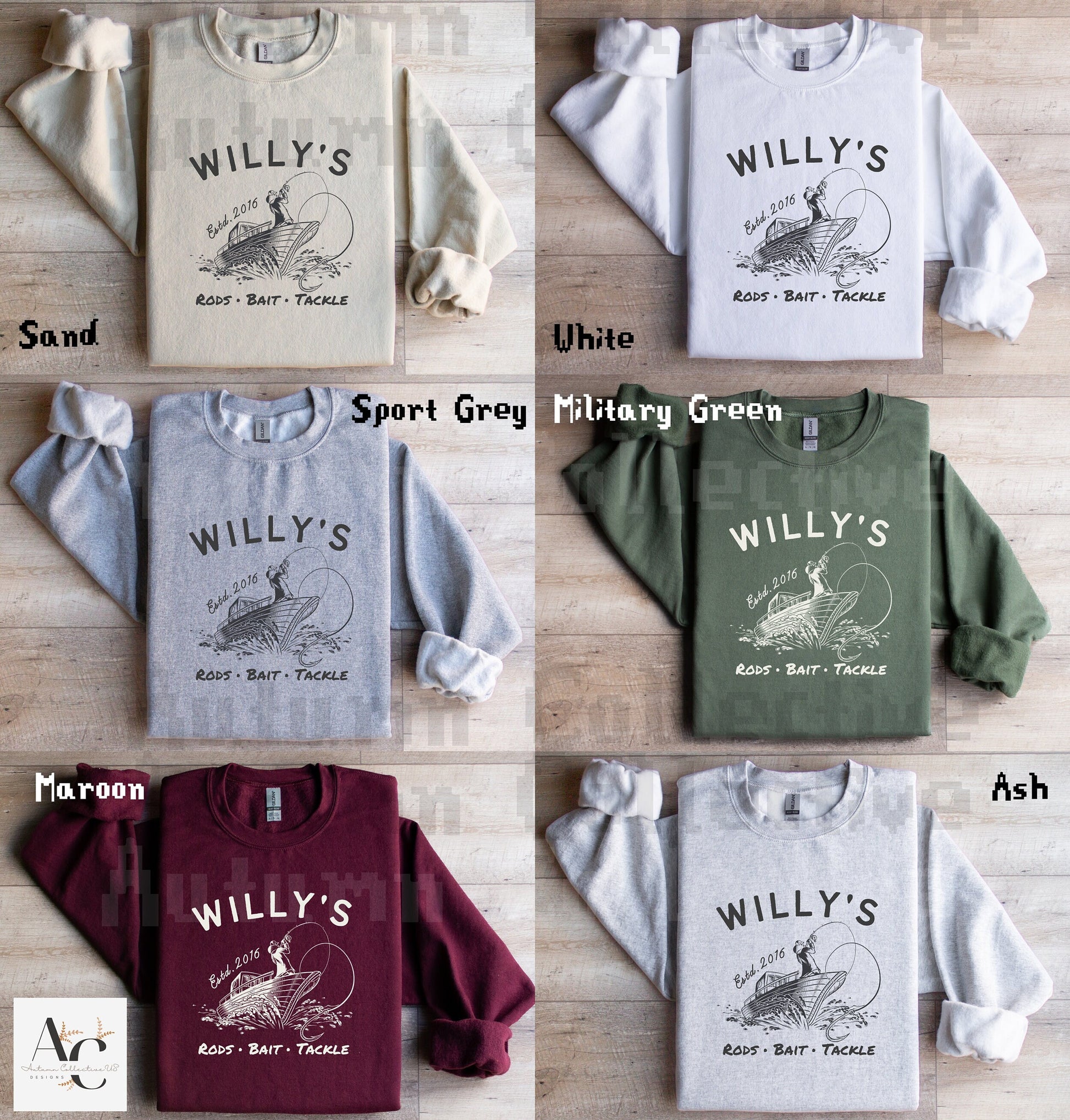 Willy&#39;s High Quality Rods, Bait, Tackle, Unisex Crewneck Stardew Valley Sweatshirt