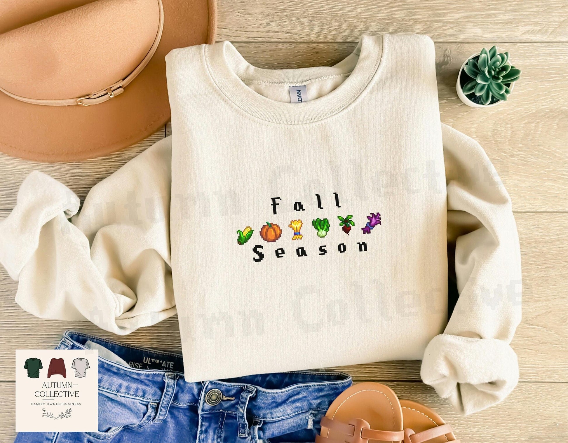Fall Season Stardew Valley crops farming Sweatshirt