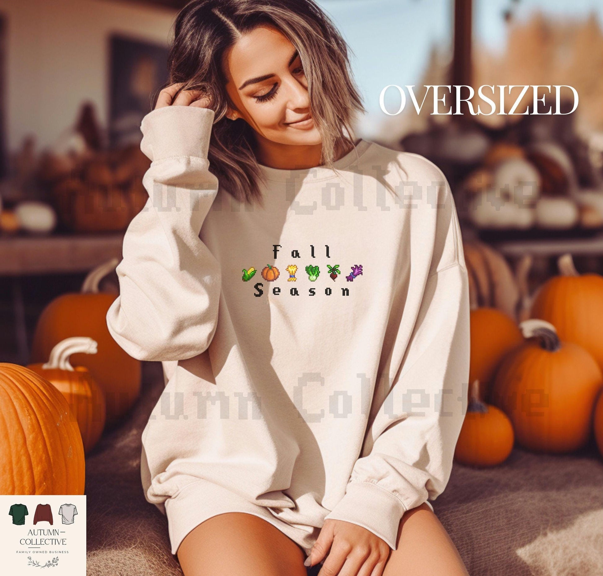 Fall Season Stardew Valley crops farming Sweatshirt