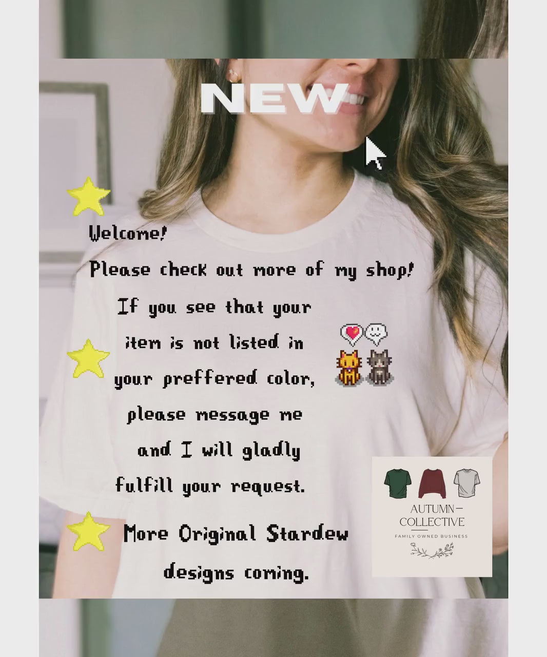 Personalized Cat Stardew Valley Sweatshirt, Gift for Gamer, Video Game Art, Cozy Gamer, Unisex Gaming Shirt, Custom Name Cat Shirt
